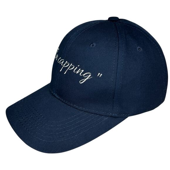 "I Am Capping" Cap Hat Navy Blue Adjustable - Picture 4 of 6